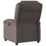 Sillón reclinable cuero auténtico marrón oscuro en Sillones | Comprar online en Foru.es
