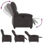 Sillón reclinable cuero auténtico marrón oscuro en Sillones | Comprar online en Foru.es
