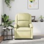 Sillón reclinable de cuero auténtico crema en Sillones | Comprar online en Foru.es