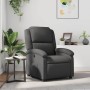 Sillón reclinable de cuero auténtico gris en Sillones | Comprar online en Foru.es