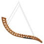Tumbona columpio con toldo madera maciza abeto acabado de teca de vidaXL, Balancines de jardín - Ref: Foro24-3200626, Precio:...