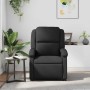 Sillón reclinable de masaje cuero auténtico negro en Sillones | Comprar online en Foru.es