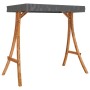 Tumbona columpio con toldo madera maciza abeto acabado de teca de vidaXL, Balancines de jardín - Ref: Foro24-3200626, Precio:...