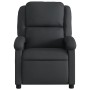 Sillón reclinable de masaje cuero auténtico negro en Sillones | Comprar online en Foru.es
