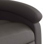 Sillón de masaje eléctrico cuero auténtico marrón oscuro en Sillones | Comprar online en Foru.es