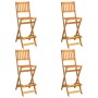 Juego muebles de bar de jardín 5 piezas madera maciza de acacia de vidaXL, Conjuntos de jardín - Ref: Foro24-3104962, Precio:...