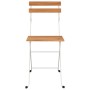 Sillas cafetería plegables 8 uds acero y madera maciza acacia de vidaXL, Sillas de jardín - Ref: Foro24-3152109, Precio: 269,...