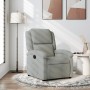 Sillón reclinable de terciopelo gris claro en Sillones | Comprar online en Foru.es