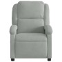 Sillón reclinable de terciopelo gris claro en Sillones | Comprar online en Foru.es