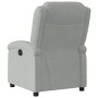 Sillón reclinable de terciopelo gris claro en Sillones | Comprar online en Foru.es