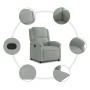 Sillón reclinable de terciopelo gris claro en Sillones | Comprar online en Foru.es