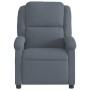 Sillón reclinable de terciopelo gris oscuro en Sillones | Comprar online en Foru.es