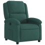 Sillón reclinable de terciopelo verde oscuro en Sillones | Comprar online en Foru.es