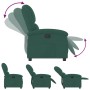 Sillón reclinable de terciopelo verde oscuro en Sillones | Comprar online en Foru.es
