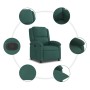 Sillón reclinable de terciopelo verde oscuro en Sillones | Comprar online en Foru.es