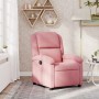 Sillón reclinable de terciopelo rosa en Sillones | Comprar online en Foru.es