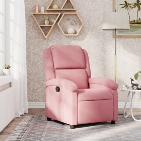 Sillón reclinable de terciopelo rosa en Sillones | Comprar online en Foru.es