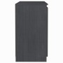 Armario auxiliar madera maciza de pino gris 60x36x65 cm de vidaXL, Aparadores - Ref: Foro24-808100, Precio: 80,86 €, Descuent...
