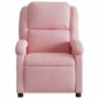 Sillón reclinable de terciopelo rosa en Sillones | Comprar online en Foru.es