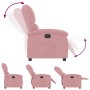 Sillón reclinable de terciopelo rosa en Sillones | Comprar online en Foru.es