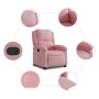 Sillón reclinable de terciopelo rosa en Sillones | Comprar online en Foru.es