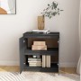 Armario auxiliar madera maciza de pino gris 60x36x65 cm de vidaXL, Aparadores - Ref: Foro24-808100, Precio: 80,86 €, Descuent...