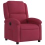 Sillón reclinable de terciopelo rojo tinto en Sillones | Comprar online en Foru.es