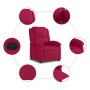 Sillón reclinable de terciopelo rojo tinto en Sillones | Comprar online en Foru.es