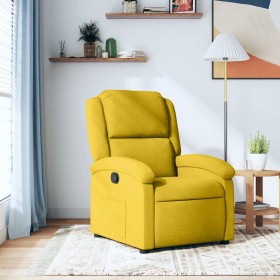 Sillón reclinable terciopelo amarillo en Sillones | Comprar online en Foru.es