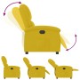 Sillón reclinable terciopelo amarillo en Sillones | Comprar online en Foru.es