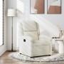 Sillón reclinable de terciopelo color crema en Sillones | Comprar online en Foru.es