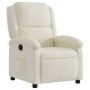 Sillón reclinable de terciopelo color crema en Sillones | Comprar online en Foru.es