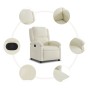 Sillón reclinable de terciopelo color crema en Sillones | Comprar online en Foru.es