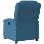 Sillón reclinable de terciopelo azul en Sillones | Comprar online en Foru.es