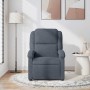Sillón de masaje reclinable de terciopelo gris oscuro en Sillones | Comprar online en Foru.es
