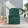 Sillón de masaje reclinable de terciopelo verde oscuro en Sillones | Comprar online en Foru.es