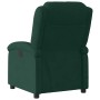Sillón de masaje reclinable de terciopelo verde oscuro en Sillones | Comprar online en Foru.es