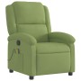 Sillón de masaje reclinable de terciopelo verde claro en Sillones | Comprar online en Foru.es