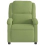 Sillón de masaje reclinable de terciopelo verde claro en Sillones | Comprar online en Foru.es