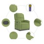 Sillón de masaje reclinable de terciopelo verde claro en Sillones | Comprar online en Foru.es