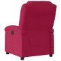 Sillón de masaje reclinable de terciopelo vino tinto en Sillones | Comprar online en Foru.es