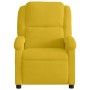 Sillón de masaje reclinable de terciopelo amarillo en Sillones | Comprar online en Foru.es