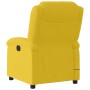 Sillón de masaje reclinable de terciopelo amarillo en Sillones | Comprar online en Foru.es