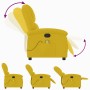 Sillón de masaje reclinable de terciopelo amarillo en Sillones | Comprar online en Foru.es