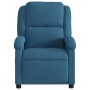 Sillón de masaje reclinable de terciopelo azul en Sillones | Comprar online en Foru.es
