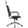 Silla oficina con reposacabezas cuero sintético madera blanco de vidaXL, Sillas de oficina - Ref: Foro24-283135, Precio: 191,...