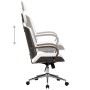 Silla oficina con reposacabezas cuero sintético madera blanco de vidaXL, Sillas de oficina - Ref: Foro24-283135, Precio: 191,...