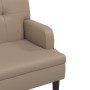 Banco con respaldo cuero sintético capuchino 112x65,5x75 cm en Bancos | Comprar online en Foru.es