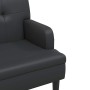 Banco con respaldo negro 112x65,5x75 cm Cuero sintético en Bancos | Comprar online en Foru.es