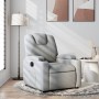 Sillón reclinable de tela gris claro en Sillones | Comprar online en Foru.es